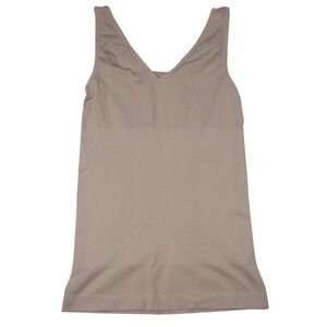 Light Control V Neck Tank Beige Smoothing Camisole Slip M